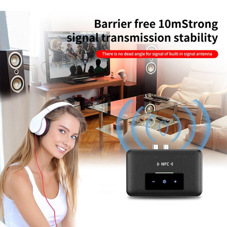 NFC BT19 Bluetooth 5.0 Receiver Transmitter Headset Car Audio Player - Audio Receiver Transmitter by PMC TechLife | Online Shopping South Africa | PMC TechLife
