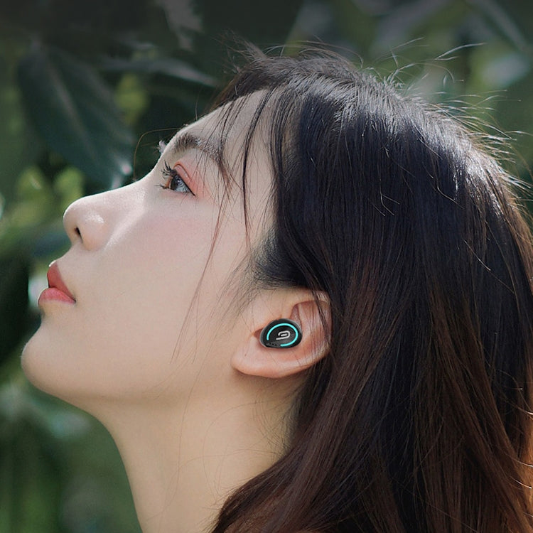 M-B8 Bluetooth 5.0 Mini Invisible In-ear Stereo Wireless Bluetooth Earphone with Charging Box (Gold) - TWS Earphone by PMC TechLife | Online Shopping South Africa | PMC TechLife