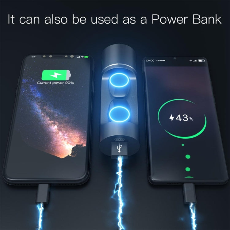 JAKCOM TWS Bluetooth 5.0 Multi-function Waterproof Wireless Bluetooth Headset(Black) - TWS Earphone by JAKCOM | Online Shopping South Africa | PMC TechLife | Buy Now Pay Later Mobicred