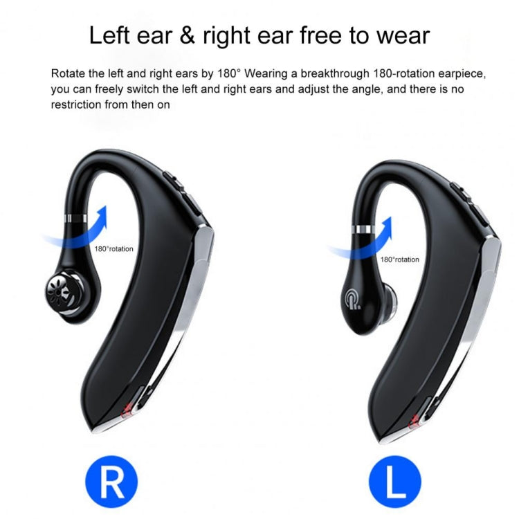 DS800 Bluetooth 5.0 Universal Hanging Ear Style Business Sports Wireless Bluetooth Earphone, Classic Version (Black) - Bluetooth Earphone by PMC Jewellery | Online Shopping South Africa | PMC Jewellery