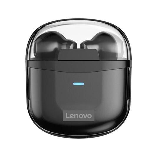Original Lenovo XT96 Noise Reduction Semi-in-ear Bluetooth Earphone with Transparent Jelly Charging Box (Black) - Bluetooth Earphone by Lenovo | Online Shopping South Africa | PMC Jewellery