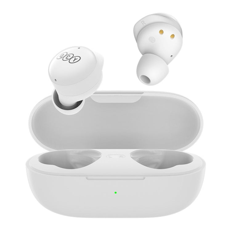 Original Xiaomi Youpin QCY T17 Bluetooth 5.1 ENC Low Latency Wireless Earphones (White) - TWS Earphone by Xiaomi | Online Shopping South Africa | PMC Jewellery