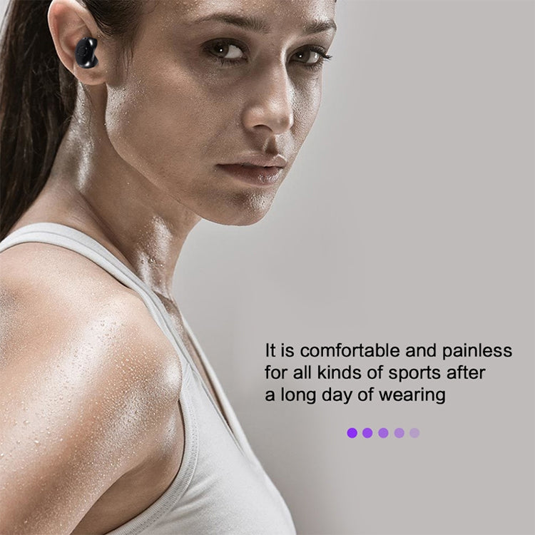 DT-4 IPX Waterproof Bluetooth 5.0 Wireless Bluetooth Earphone with 350mAh Magnetic Charging Box, Support for Calling(Silver) - Bluetooth Earphone by PMC TechLife | Online Shopping South Africa | PMC TechLife