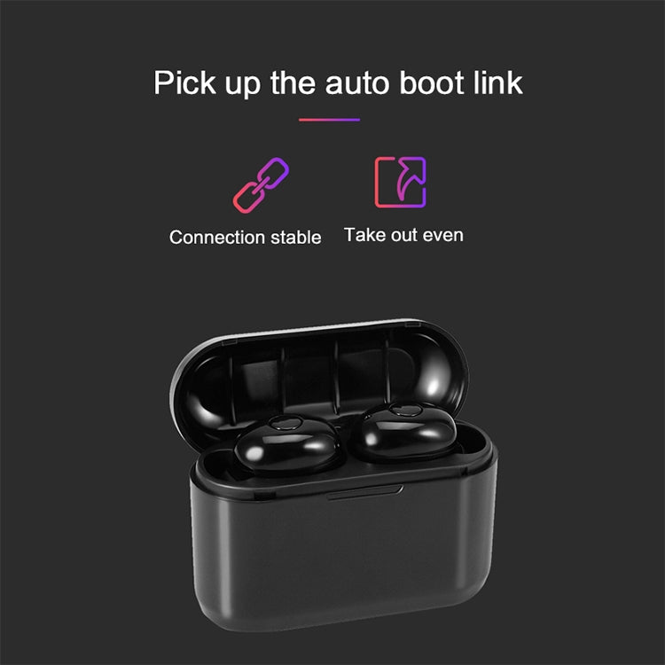 DT-4 IPX Waterproof Bluetooth 5.0 Wireless Bluetooth Earphone with 350mAh Magnetic Charging Box, Support for Calling(Silver) - Bluetooth Earphone by PMC TechLife | Online Shopping South Africa | PMC TechLife