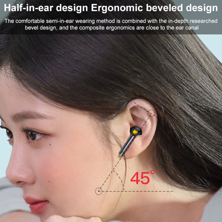 F730 TWS IPX4 Waterproof Digital Display Half in-ear Bluetooth Earphone (Black) - TWS Earphone by PMC Jewellery | Online Shopping South Africa | PMC Jewellery