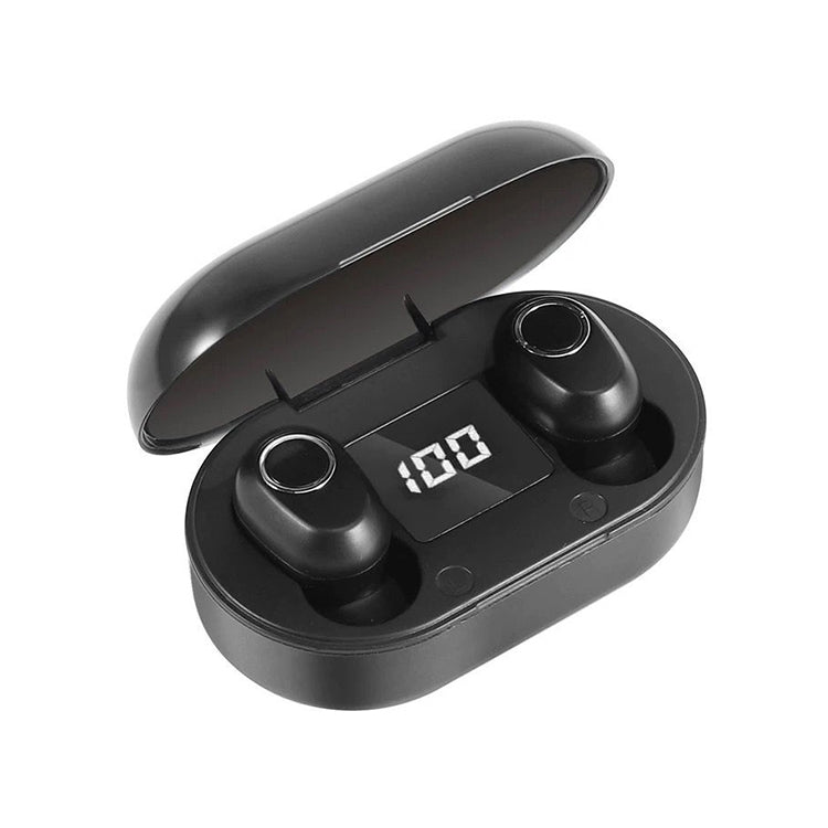 DT-13 Wireless Two Ear Bluetooth Headset Supports Touch & Smart Magnetic Charging(Black) - Bluetooth Earphone by PMC TechLife | Online Shopping South Africa | PMC TechLife