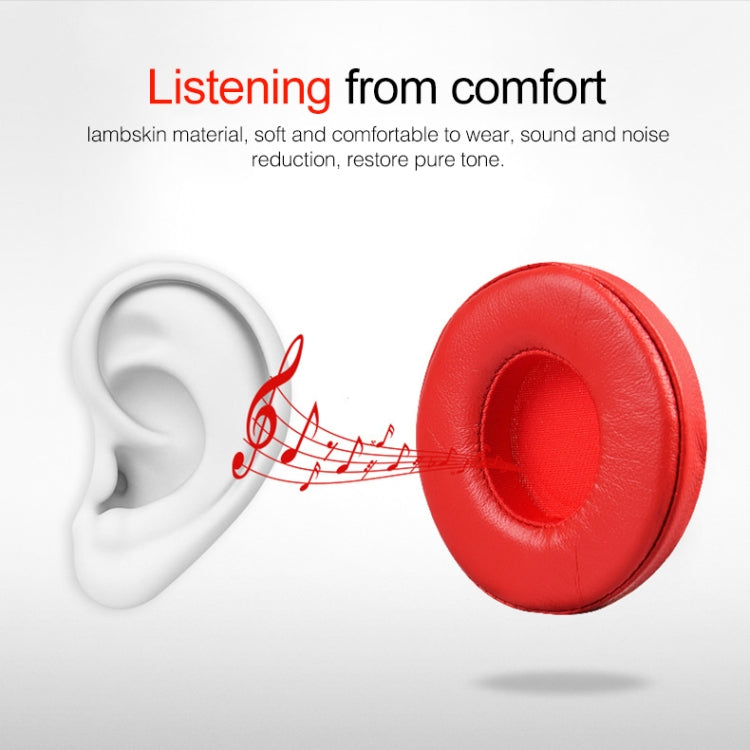 1 Pair Leather Headphone Protective Case for Beats Solo2.0 / Solo3.0, Wireless Version (Blue) - Earmuff & Pad by PMC TechLife | Online Shopping South Africa | PMC TechLife