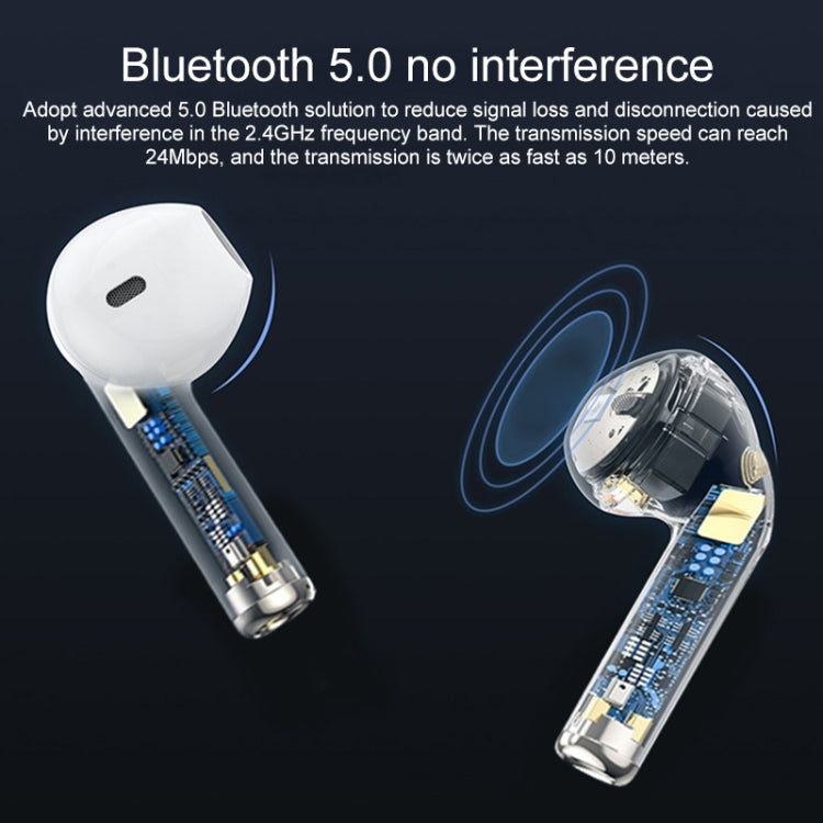 Pro 8 In-ear Touch Digital Display TWS Mini Wireless Bluetooth Earphone (White) - TWS Earphone by PMC Jewellery | Online Shopping South Africa | PMC Jewellery