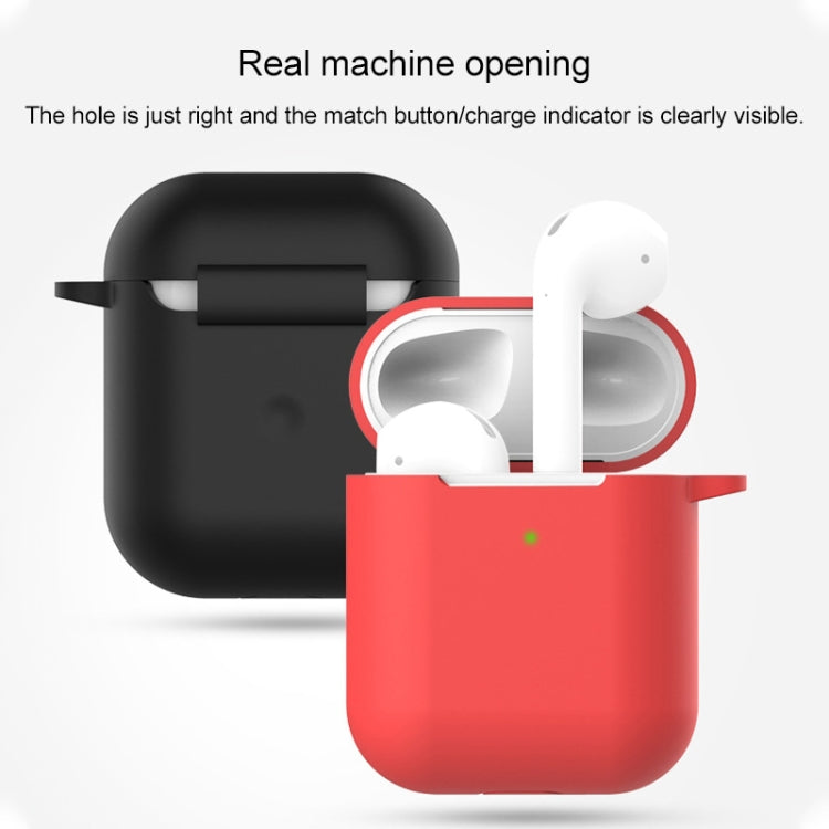 Wireless Earphones Shockproof Silicone Protective Case for Apple AirPods 1 / 2(Black) - For AirPods 1/2 by PMC TechLife | Online Shopping South Africa | PMC TechLife | Buy Now Pay Later Mobicred