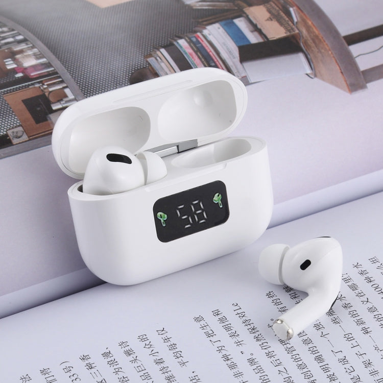 i58 TWS Bluetooth 5.0 Touch Wireless Bluetooth Earphone for IOS System Equipment, with Magnetic Attraction Charging Box & Smart Digital Display, Support Siri(White) - TWS Earphone by PMC TechLife | Online Shopping South Africa | PMC TechLife
