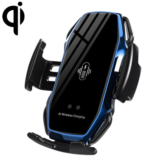 A5 10W Car Infrared Wireless Mobile Auto-sensing Phone Charger Holder, Interface：USB-C / Type-C(Blue) - Wireless Charger Holders by PMC Jewellery | Online Shopping South Africa | PMC Jewellery