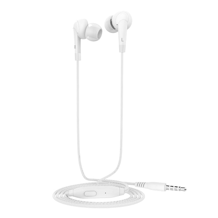 Langsdom MJ62 1.2m Wired In Ear 3.5mm Interface Stereo Earphones with Mic (White) - In Ear Wired Earphone by Langsdom | Online Shopping South Africa | PMC Jewellery