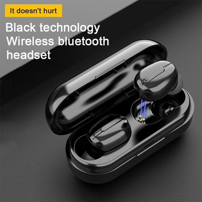 L13 IPX6 Waterproof Bluetooth 5.0 Wireless Stereo Bluetooth Earphone with Magnetic Charging Box, Supports Binaural Call & Voice Assistant (Black) - Bluetooth Earphone by PMC Jewellery | Online Shopping South Africa | PMC Jewellery