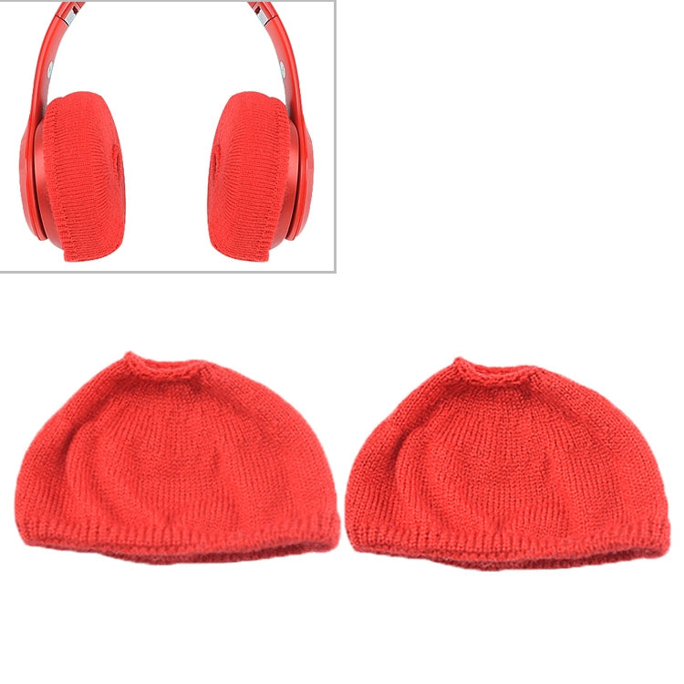 2 PCS Knitted Headphone Dustproof Protective Case for Beats Studio2(Red) - Anti-dust & Ear Caps by PMC TechLife | Online Shopping South Africa | PMC TechLife