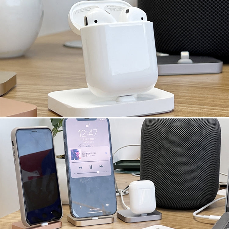 8 Pin Stouch Aluminum Desktop Station Dock Charger for iPhone(Silver) - USB Charger by PMC TechLife | Online Shopping South Africa | PMC TechLife