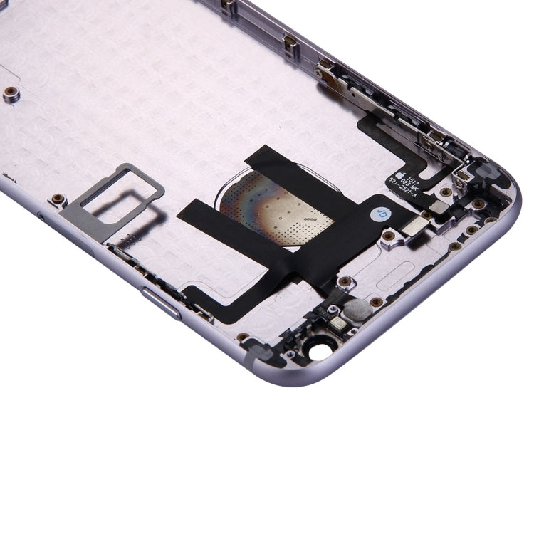 Full Housing Back Cover with Power Button & Volume Button Flex Cable for iPhone 6(Grey) - iPhone 6/6 Plus Parts by PMC Jewellery | Online Shopping South Africa | PMC Jewellery