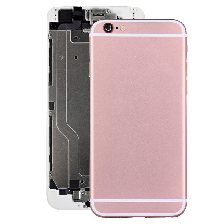 Full Housing Back Cover with Power Button & Volume Button Flex Cable for iPhone 6(Rose Gold) - iPhone 6/6 Plus Parts by PMC TechLife | Online Shopping South Africa | PMC TechLife