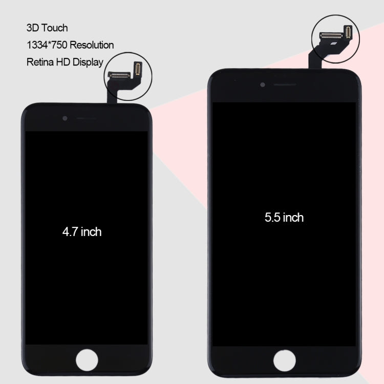Original LCD Screen for iPhone 6S with Digitizer Full Assembly (Black) - free shipping - PMC TechLife - Order now!