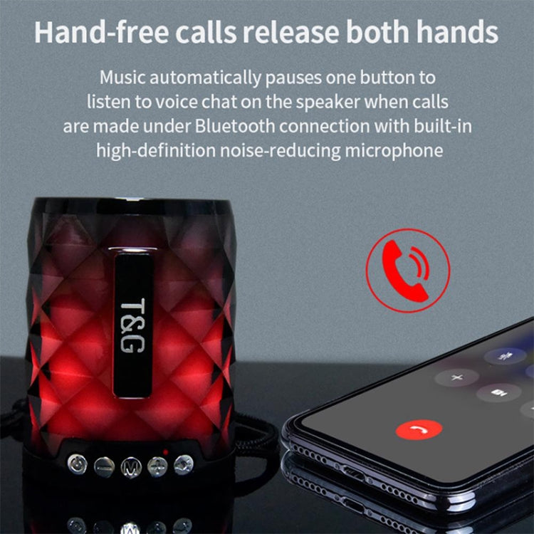 T&G TG155 Bluetooth 4.2 Mini Portable Wireless Bluetooth Speaker with Colorful Lights(Grey) - Mini Speaker by T&G | Online Shopping South Africa | PMC TechLife | Buy Now Pay Later Mobicred