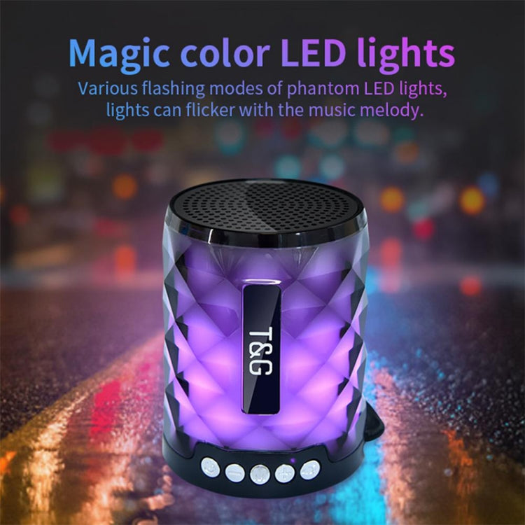 T&G TG155 Bluetooth 4.2 Mini Portable Wireless Bluetooth Speaker with Colorful Lights(Magenta) - Mini Speaker by T&G | Online Shopping South Africa | PMC TechLife | Buy Now Pay Later Mobicred