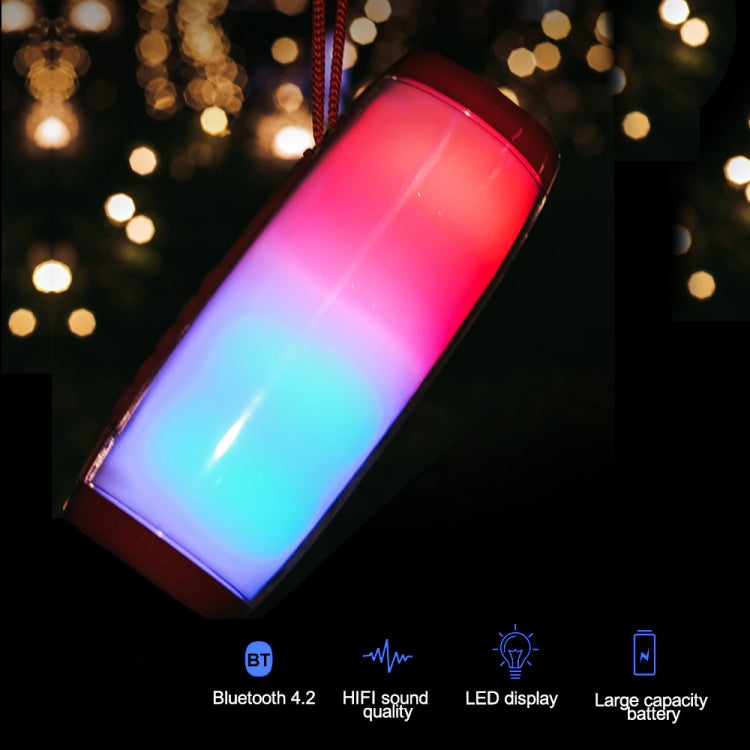 T&G TG157 Bluetooth 4.2 Mini Portable Wireless Bluetooth Speaker with Melody Colorful Lights(Green) - Mini Speaker by T&G | Online Shopping South Africa | PMC Jewellery | Buy Now Pay Later Mobicred