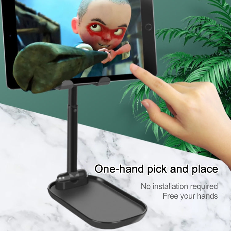 Z01 Universal Folding Retractable Desktop Holder Bracket for Mobile Phone Tablet (White) - Desktop Holder by PMC TechLife | Online Shopping South Africa | PMC TechLife