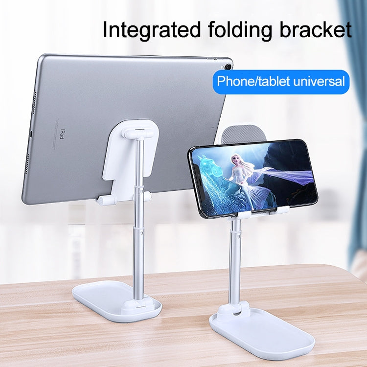 Z01 Universal Folding Retractable Desktop Holder Bracket for Mobile Phone Tablet (White) - Desktop Holder by PMC TechLife | Online Shopping South Africa | PMC TechLife
