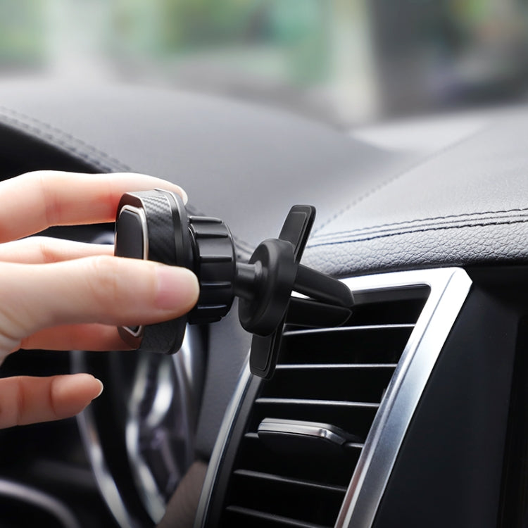 Hoco CA52 Intelligent Series Air Outlet In-car Holder (Black) - Universal Car Holders by hoco | Online Shopping South Africa | PMC Jewellery | Buy Now Pay Later Mobicred