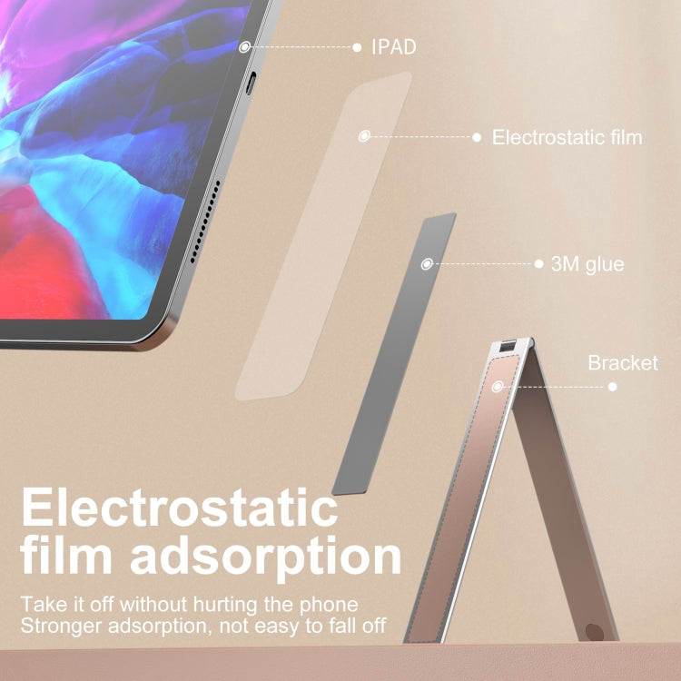 R-JUST PB07 Linear Shape Magnetic Folding Portable Aluminum Alloy Tablet Holder - Hand-Sticking Bracket by R-JUST | Online Shopping South Africa | PMC TechLife