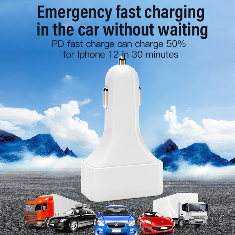 WLX-K26 40W Dual PD + Dual QC Multi-function Car Charger - Car Charger by PMC TechLife | Online Shopping South Africa | PMC TechLife