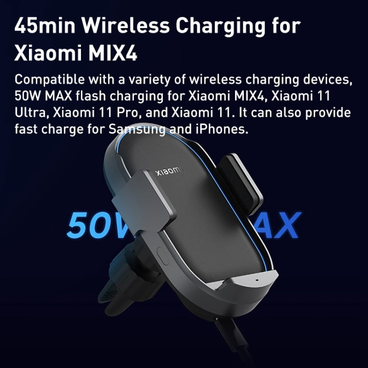 Original Xiaomi WCJ05ZM Car Wireless Charger Pro(Black) - Wireless Charging Pads by Xiaomi | Online Shopping South Africa | PMC Jewellery