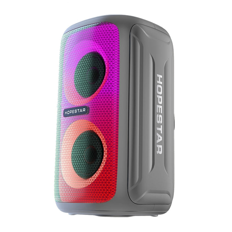 HOPESTAR Party 110 Mini Colorful Lights Wireless Bluetooth Speaker (Grey) - Desktop Speaker by HOPESTAR | Online Shopping South Africa | PMC Jewellery | Buy Now Pay Later Mobicred