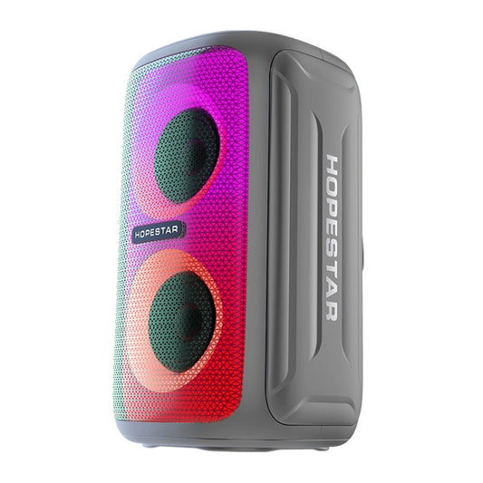 HOPESTAR Party 110 Mini Colorful Lights Wireless Bluetooth Speaker (Grey) - Desktop Speaker by HOPESTAR | Online Shopping South Africa | PMC Jewellery