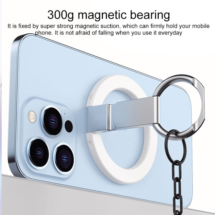 MagSafe Magnetic Adhesive Free Double Joint Ring Holder For iPhone 13 Series / iPhone 12 Series(Blue) - Ring Holder by PMC TechLife | Online Shopping South Africa | PMC TechLife
