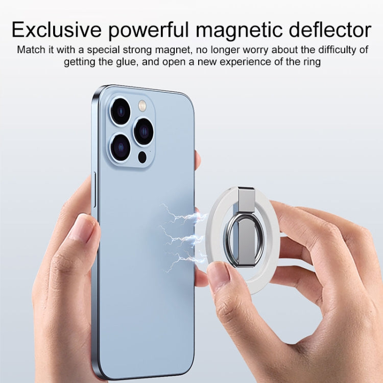 MagSafe Magnetic Adhesive Free Double Joint Ring Holder For iPhone 13 Series / iPhone 12 Series(Blue) - Ring Holder by PMC TechLife | Online Shopping South Africa | PMC TechLife