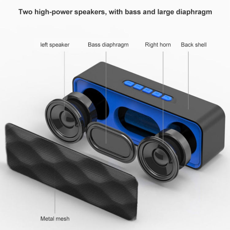 SC211 Pro Outdoor Multi-function Card Wireless Bluetooth Speaker Standard Edition (Black) - Desktop Speaker by PMC Jewellery | Online Shopping South Africa | PMC Jewellery