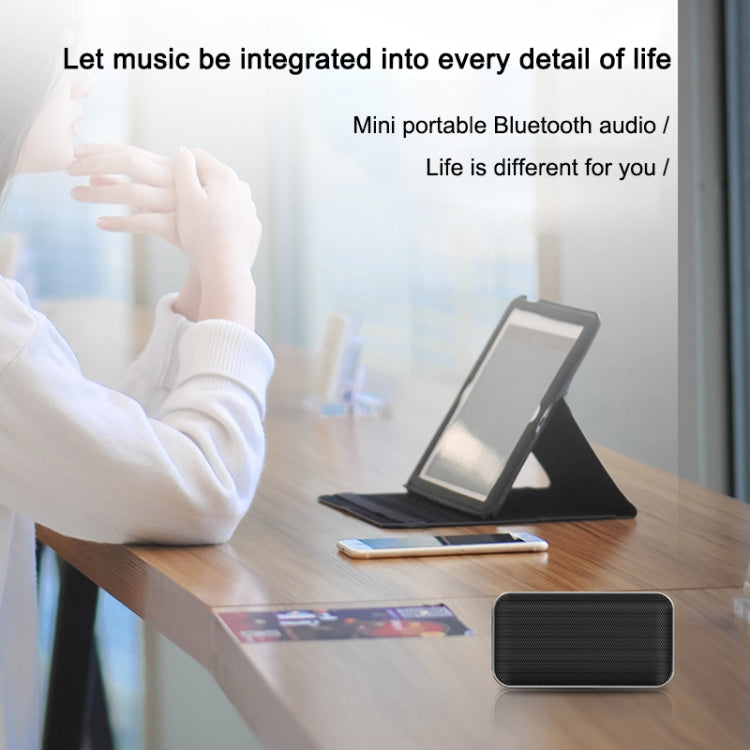BT209 Outdoor Portable Ultra-thin Mini Wireless Bluetooth Speaker, Support TF Card & Hands-free Calling (Silver) - Mini Speaker by PMC TechLife | Online Shopping South Africa | PMC TechLife