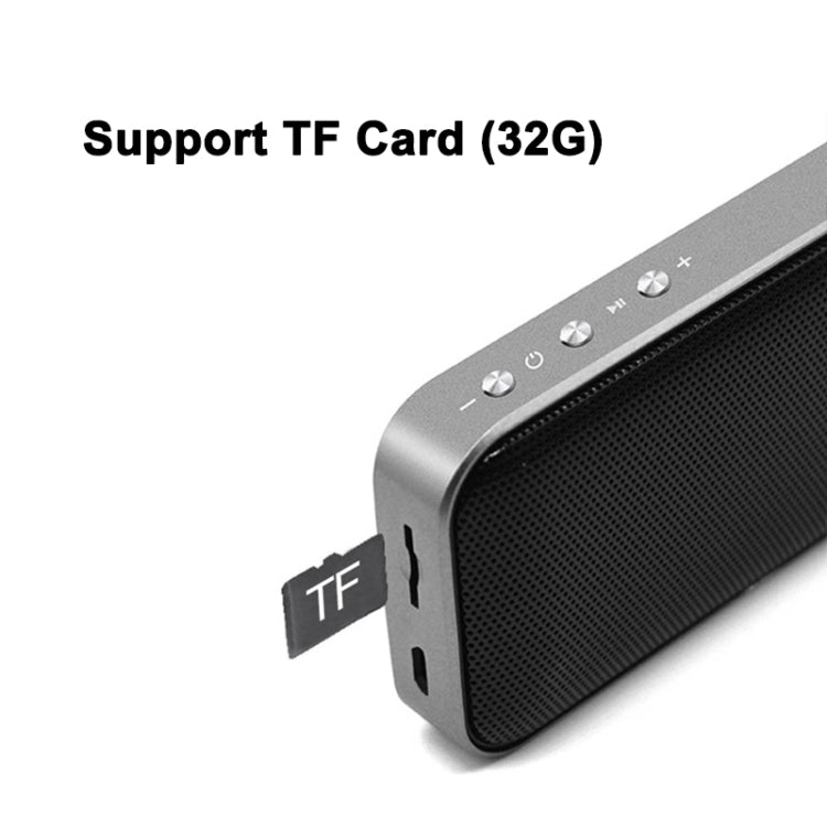 BT209 Outdoor Portable Ultra-thin Mini Wireless Bluetooth Speaker, Support TF Card & Hands-free Calling (Silver) - Mini Speaker by PMC TechLife | Online Shopping South Africa | PMC TechLife