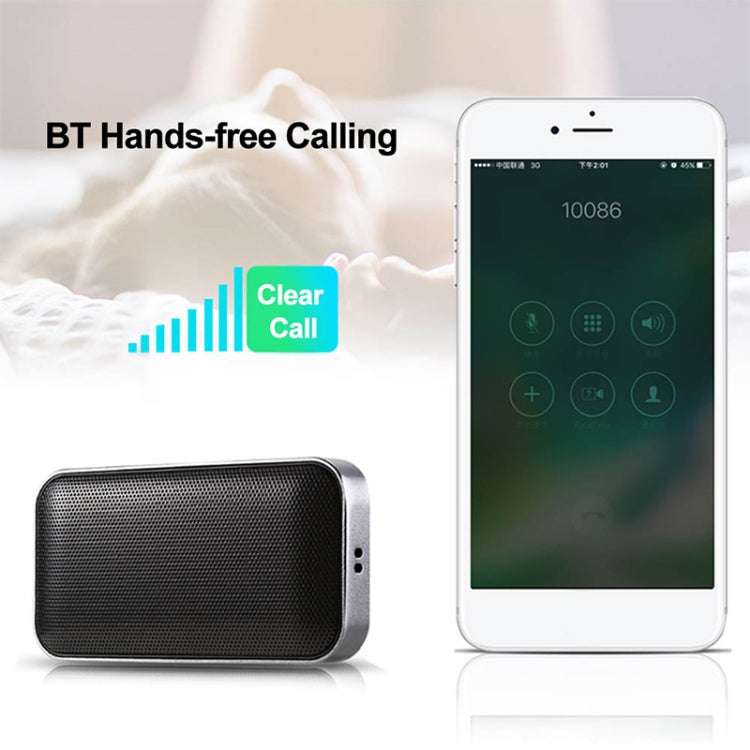 BT209 Outdoor Portable Ultra-thin Mini Wireless Bluetooth Speaker, Support TF Card & Hands-free Calling (Silver) - Mini Speaker by PMC TechLife | Online Shopping South Africa | PMC TechLife