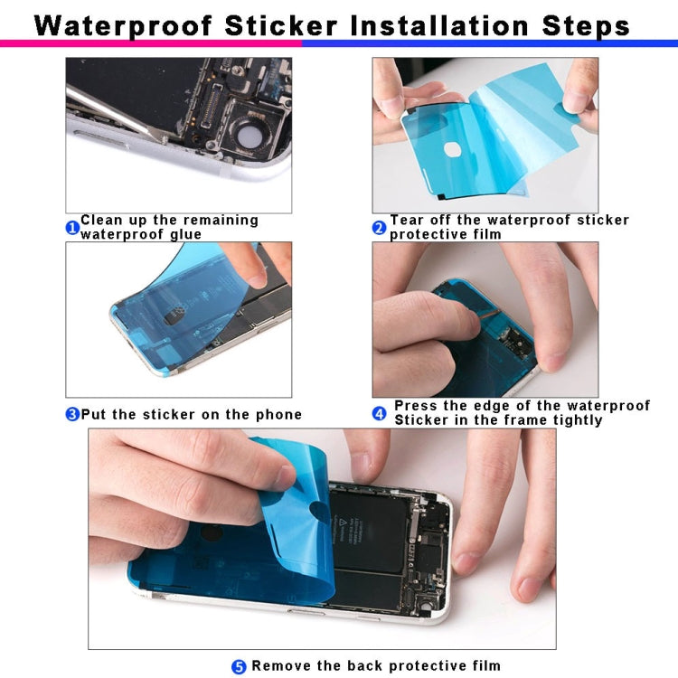 100 PCS LCD Frame Bezel Waterproof Adhesive Stickers for iPhone 8 - Others by PMC TechLife | Online Shopping South Africa | PMC TechLife