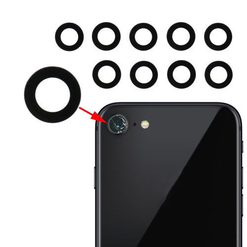 10 PCS Back Camera Lens for iPhone 8 - Camera Series by PMC TechLife | Online Shopping South Africa | PMC TechLife
