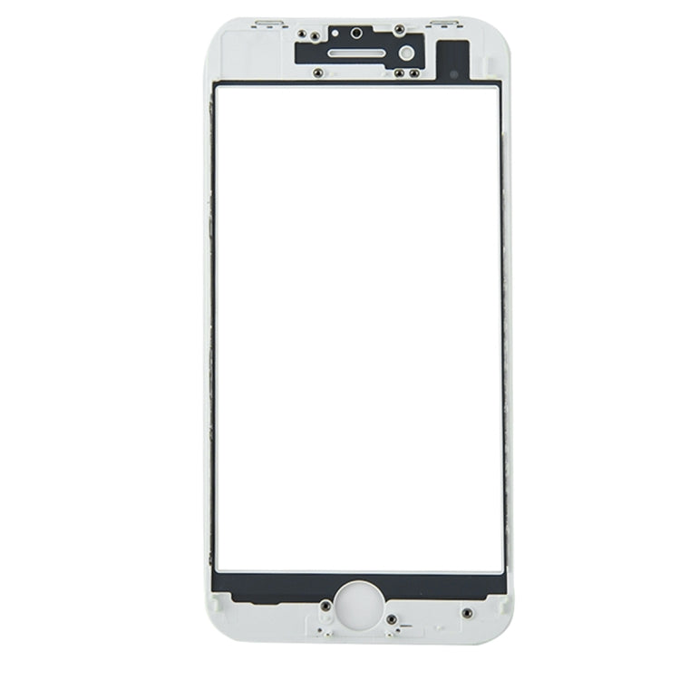 Front Screen Outer Glass Lens with Front LCD Screen Bezel Frame & OCA Optically Clear Adhesive for iPhone 8(White) - free shipping - PMC TechLife - Order now!