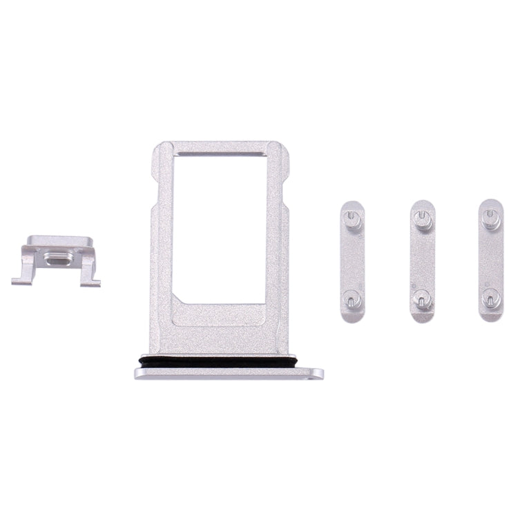 Card Tray + Volume Control Key + Power Button + Mute Switch Vibrator Key for iPhone 8(Silver) - Card Tray by PMC TechLife | Online Shopping South Africa | PMC TechLife