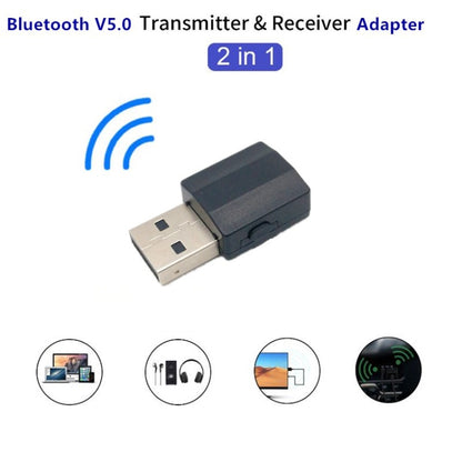 BT600 USB Wireless Audio 2 in 1 Bluetooth 5.0 Receiver & Transmitter Adapter - Audio Receiver Transmitter by PMC Jewellery | Online Shopping South Africa | PMC Jewellery