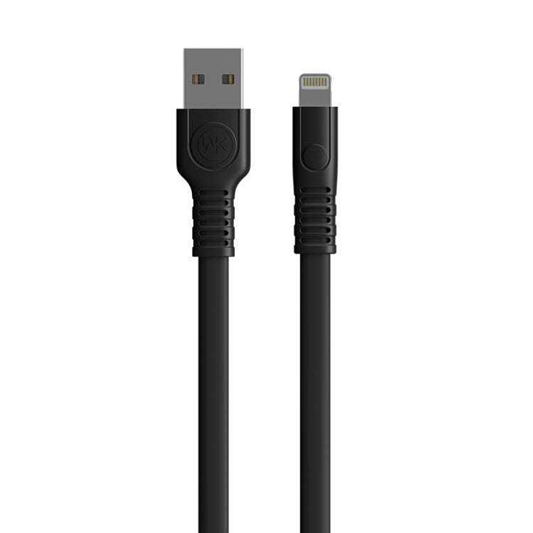 WK WDC-066i 2.1A 8 Pin Flushing Charging Data Cable, Length: 1m(Black) - Normal Style Cable by WK | Online Shopping South Africa | PMC Jewellery