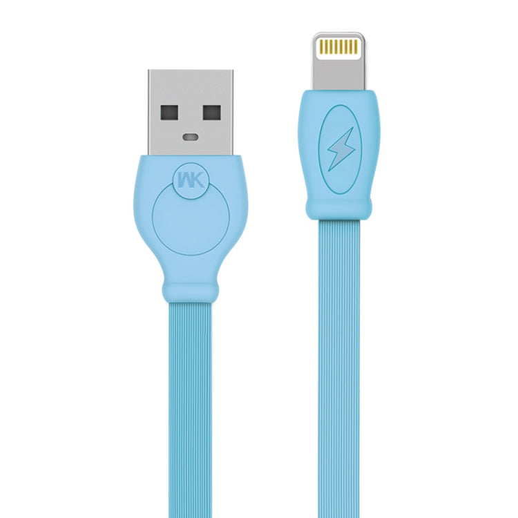 WK WDC-023i 2.4A 8 Pin Fast Charging Data Cable, Length: 1m(Blue) - Normal Style Cable by WK | Online Shopping South Africa | PMC Jewellery