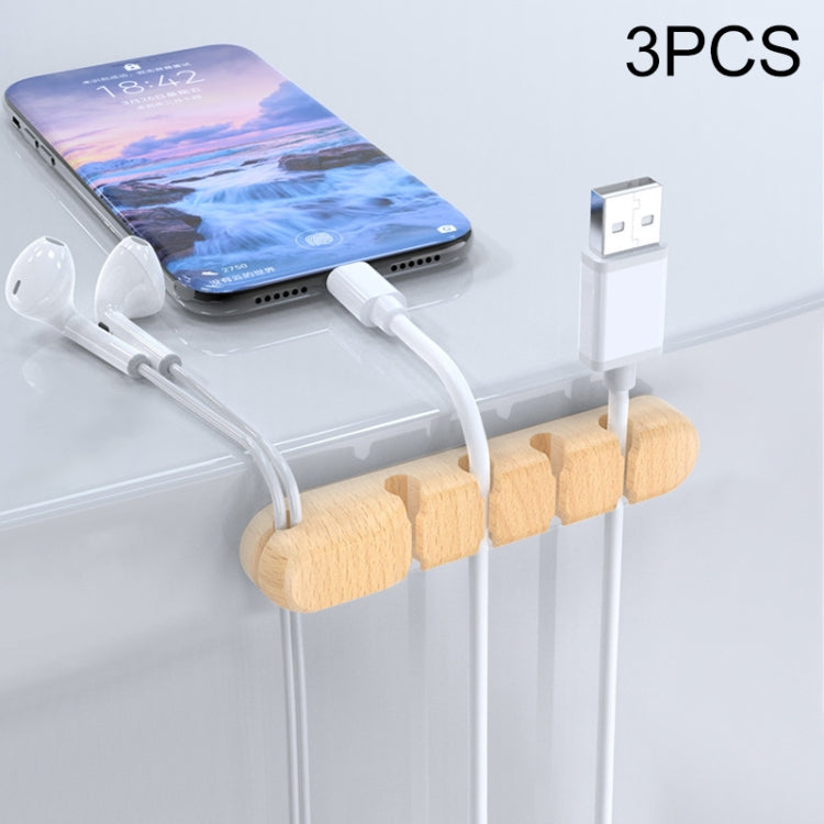 HG2715 3 PCS 5 Holes Desktop Charging Data Cable Organizer Winder - Cable Organizer by PMC Jewellery | Online Shopping South Africa | PMC Jewellery