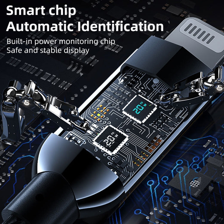 Mutural Li-CC004 1.2m 10W Digital Display USB to 8 Pin Charging Data Cable - free shipping - PMC TechLife - Order now!