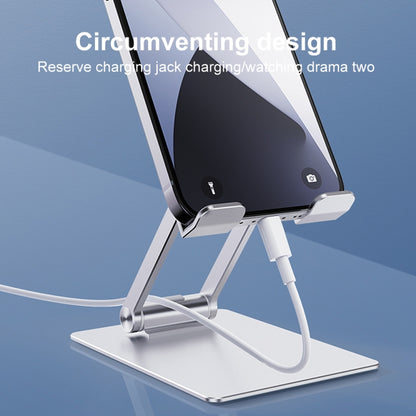 R-JUST SJ33 Aluminum Alloy Folding Phone / Tablet Stand(Grey) - Desktop Holder by R-JUST | Online Shopping South Africa | PMC Jewellery