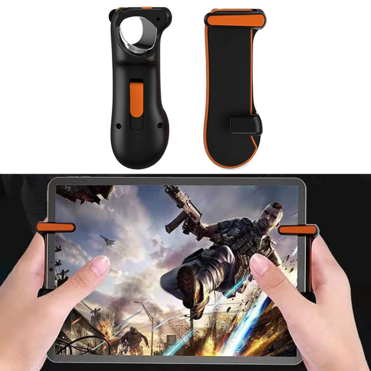 Eating Chicken One-button Burst Shooting Game Handle Controller for Tablet PC, 1 Pair (Orange) - Handle Shooter by PMC TechLife | Online Shopping South Africa | PMC TechLife